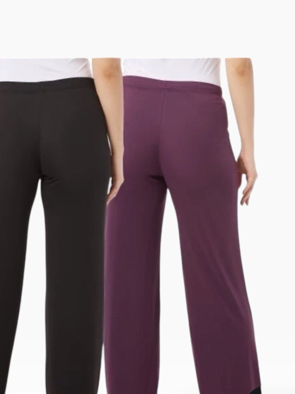 32 Degrees Cool Sleep Pants NWT | Large • 2‑Pack • Black & Plum Lounge Pants - Picture 4 of 6